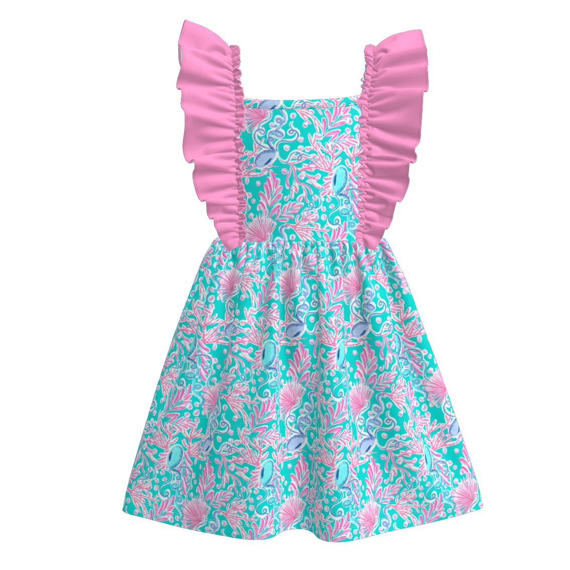 (Pre Order)Sisters Spring and Summer Bow Print Dress&Romper