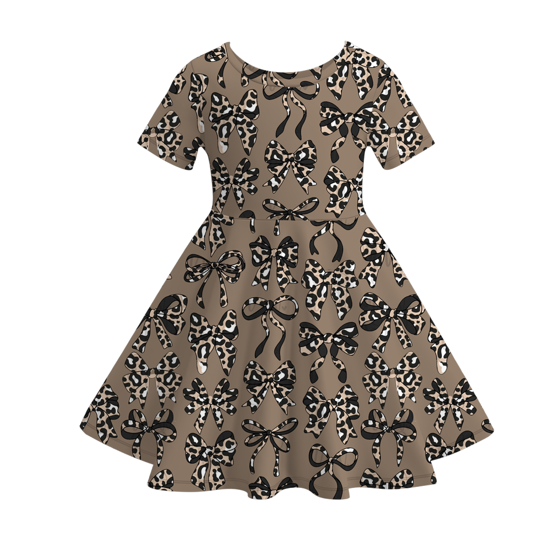 (Pre Order)Sisters Summer Bow Print Dress,Set,Pajamas&Romper