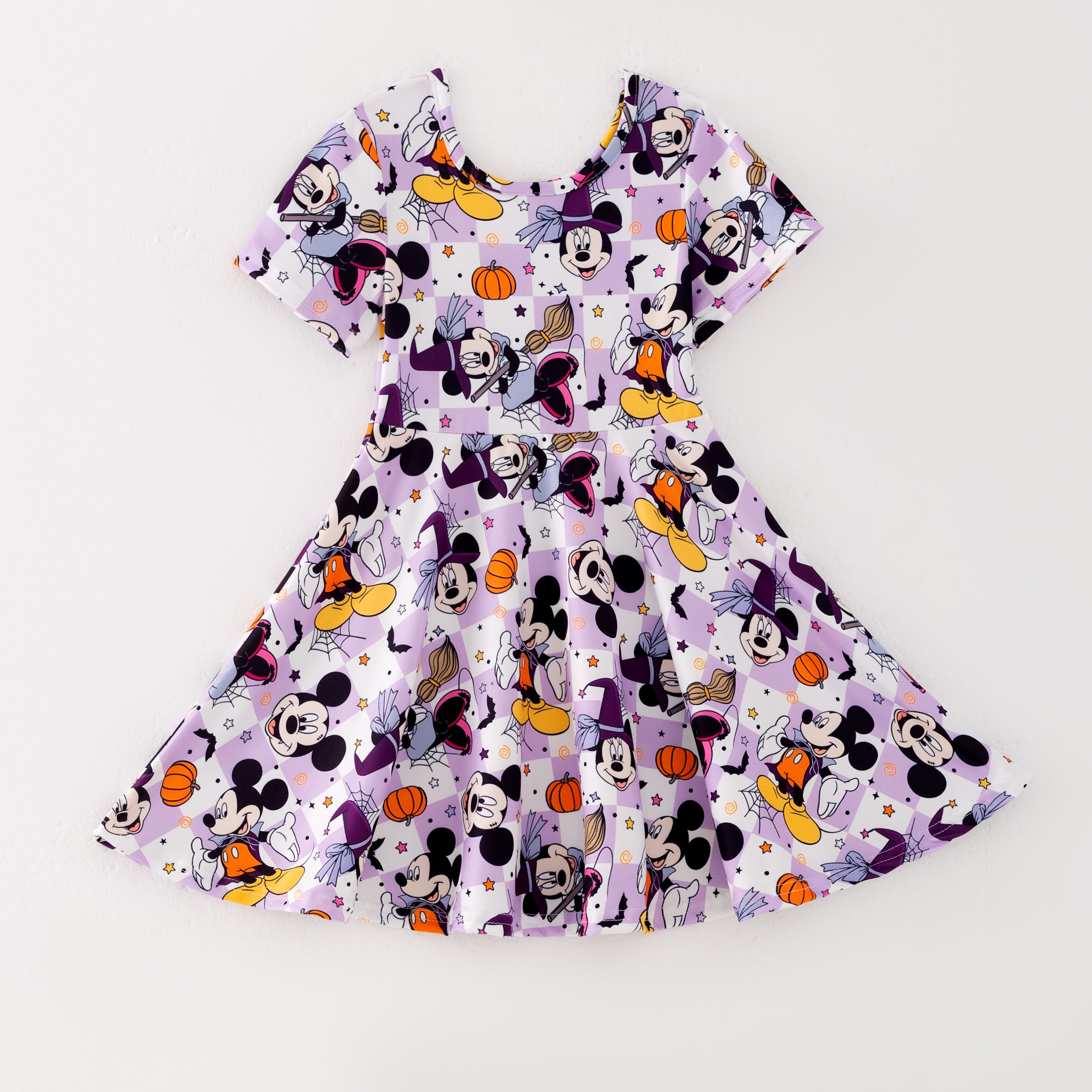 (Pre Order,Prepack Zone)Girls Halloween Witch Print Dress