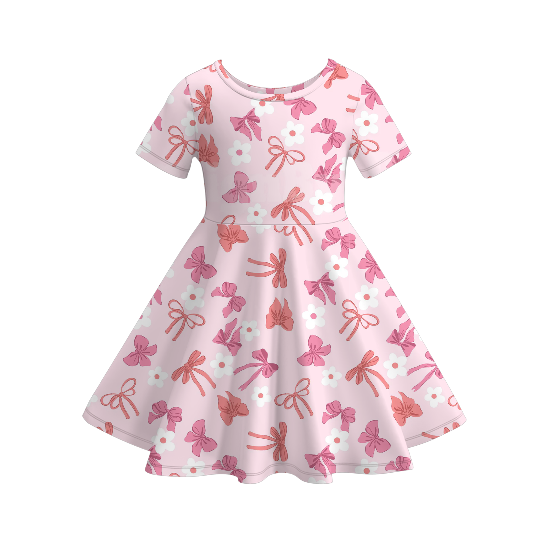 (Pre Order)Family Summer Bow Print Dress&Pajamas