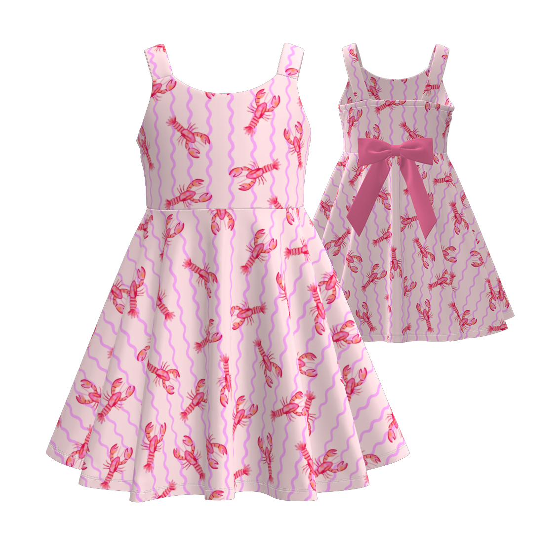 (Pre Order)Girls Spring and Summer Print Dress