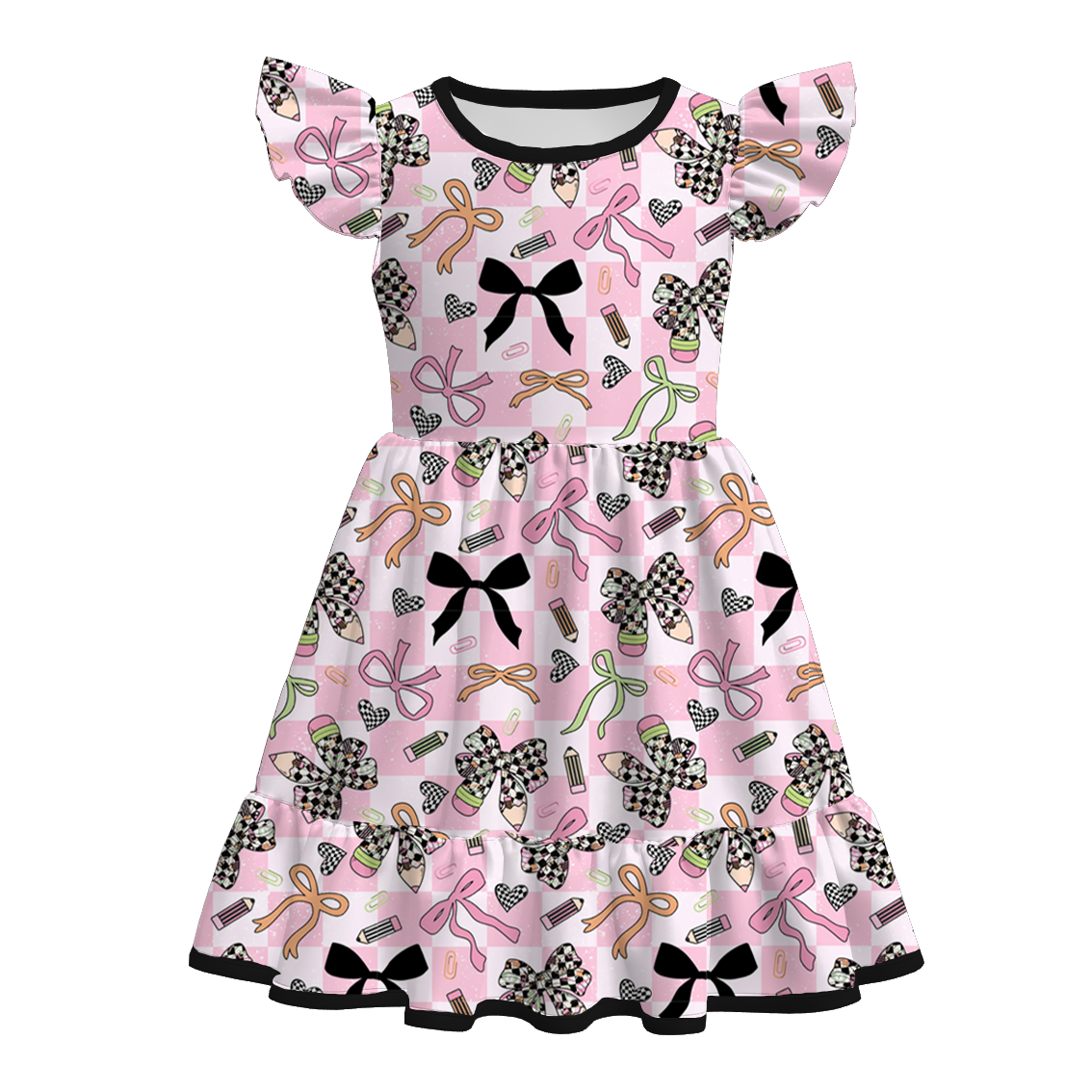 (Pre Order)Family Summer Back To School Print Dress,Set&Top