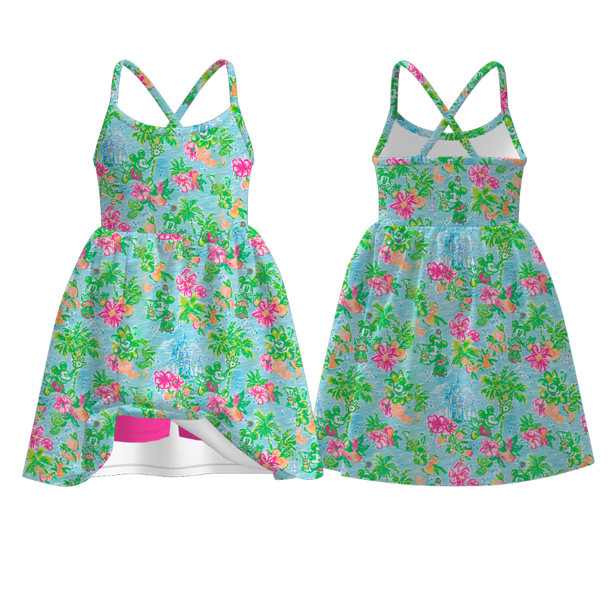 (Pre Order)Family Spring and Summer Floral Print Dress&Set