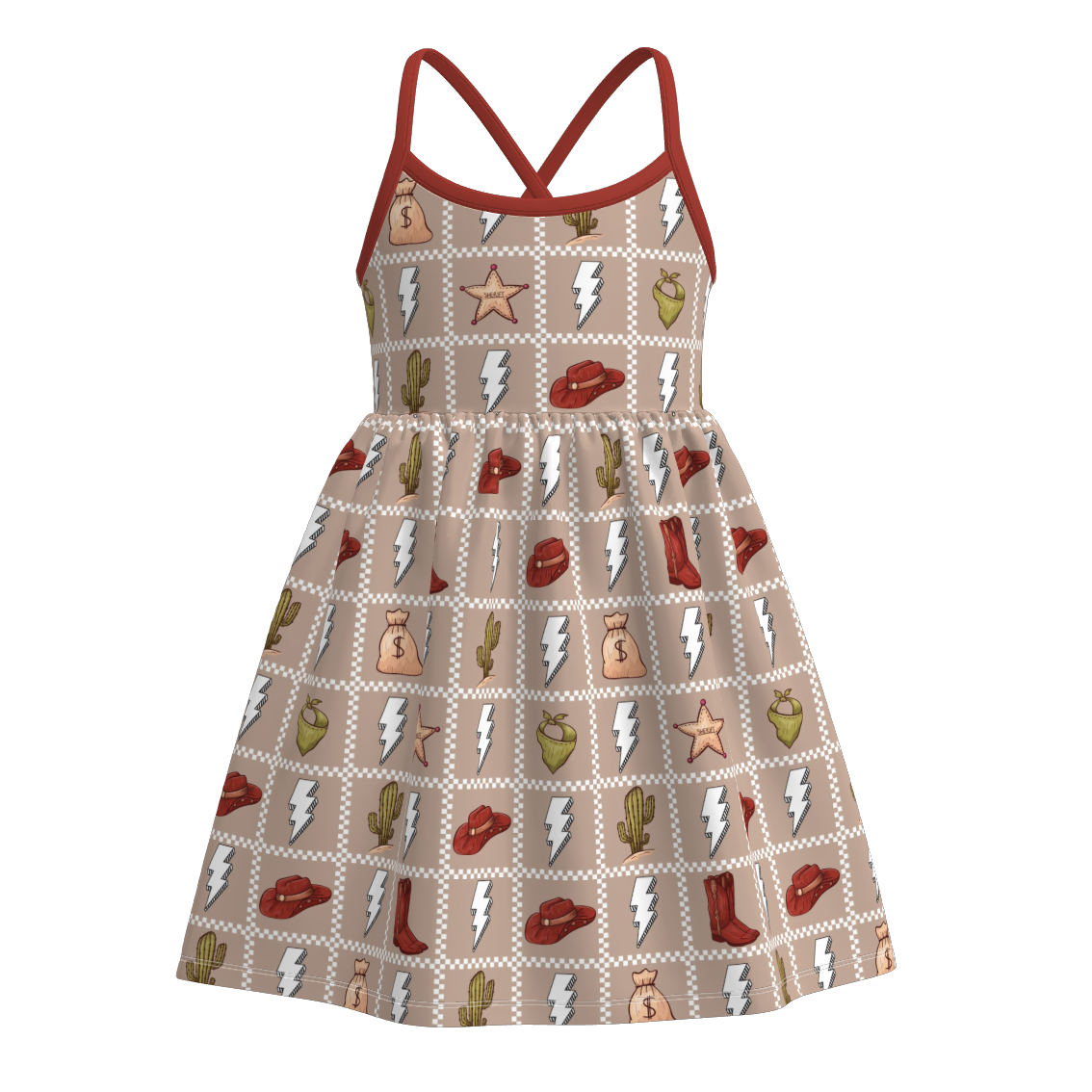 (Pre Order)Family Spring&Summer Print Dress,Top&Romper