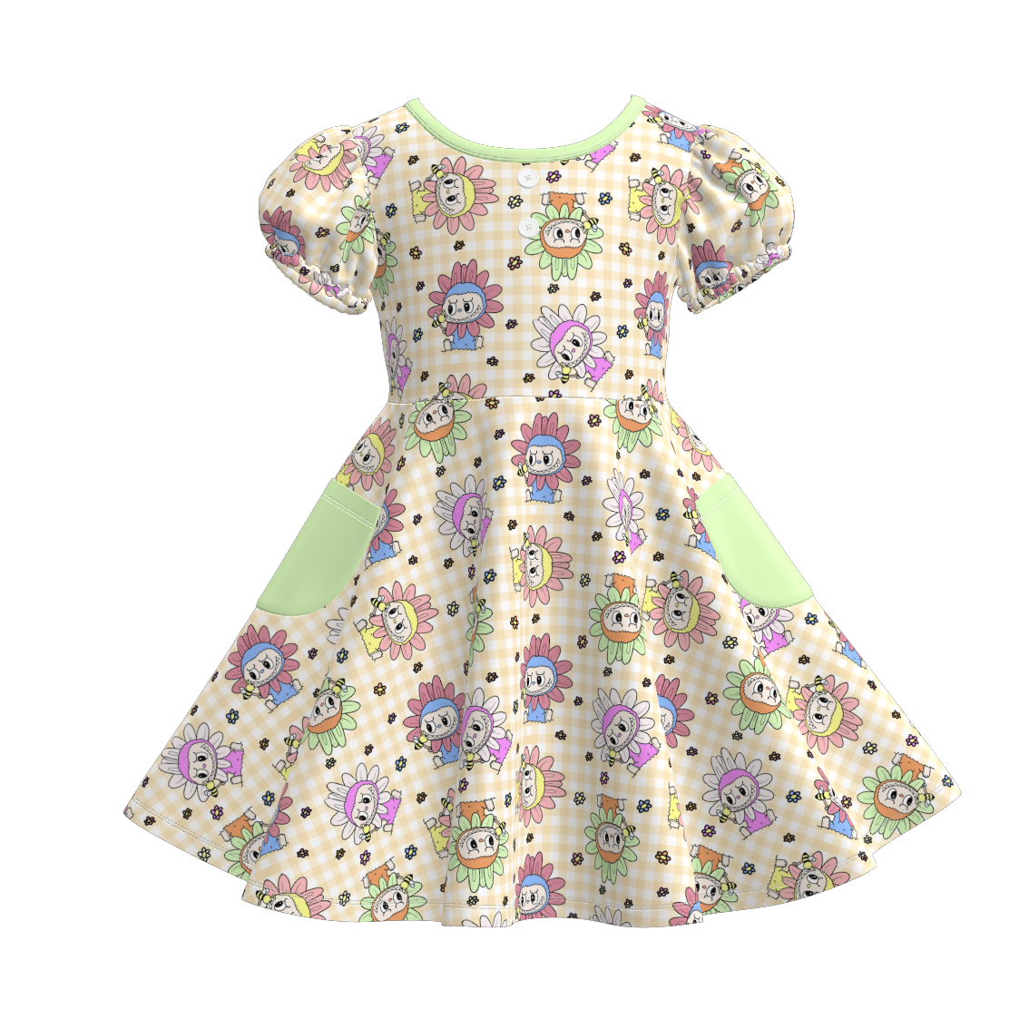 (Pre Order)Family Spring&Summer Print Dress,Set,Pajamas&Romper
