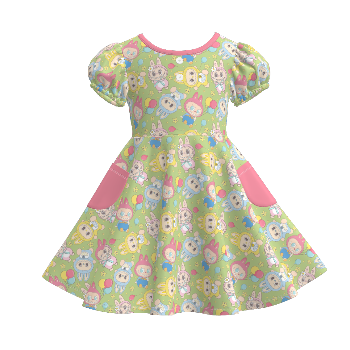 (Pre Order)Family Spring&Summer Print Dress,Set,Pajamas&Romper