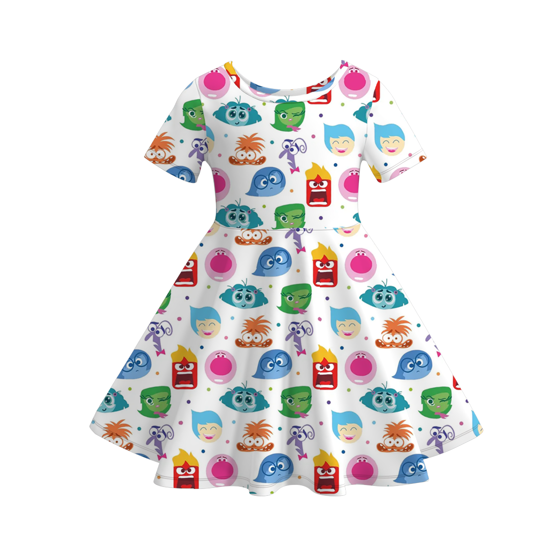 (Pre Order)Girls Spring&Summer Cartoon Print Dress