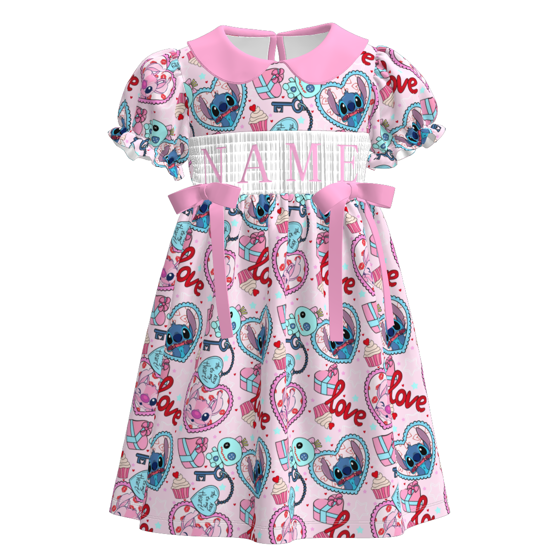 (Pre Order)Sisters Spring and Summer Embroidery Smocked Dress&Romper
