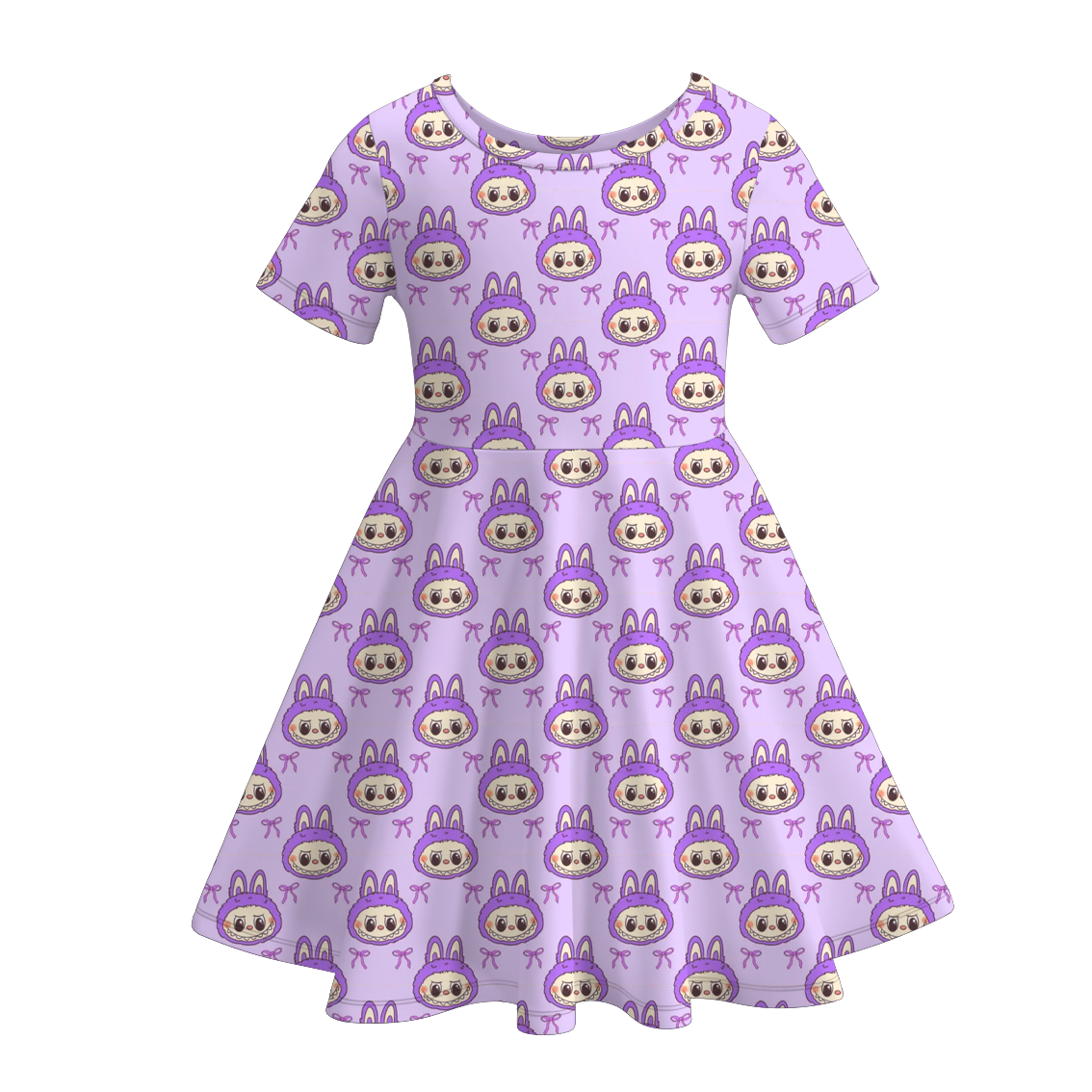 (Pre Order)Girls Spring&Summer Cartoon Print Dress