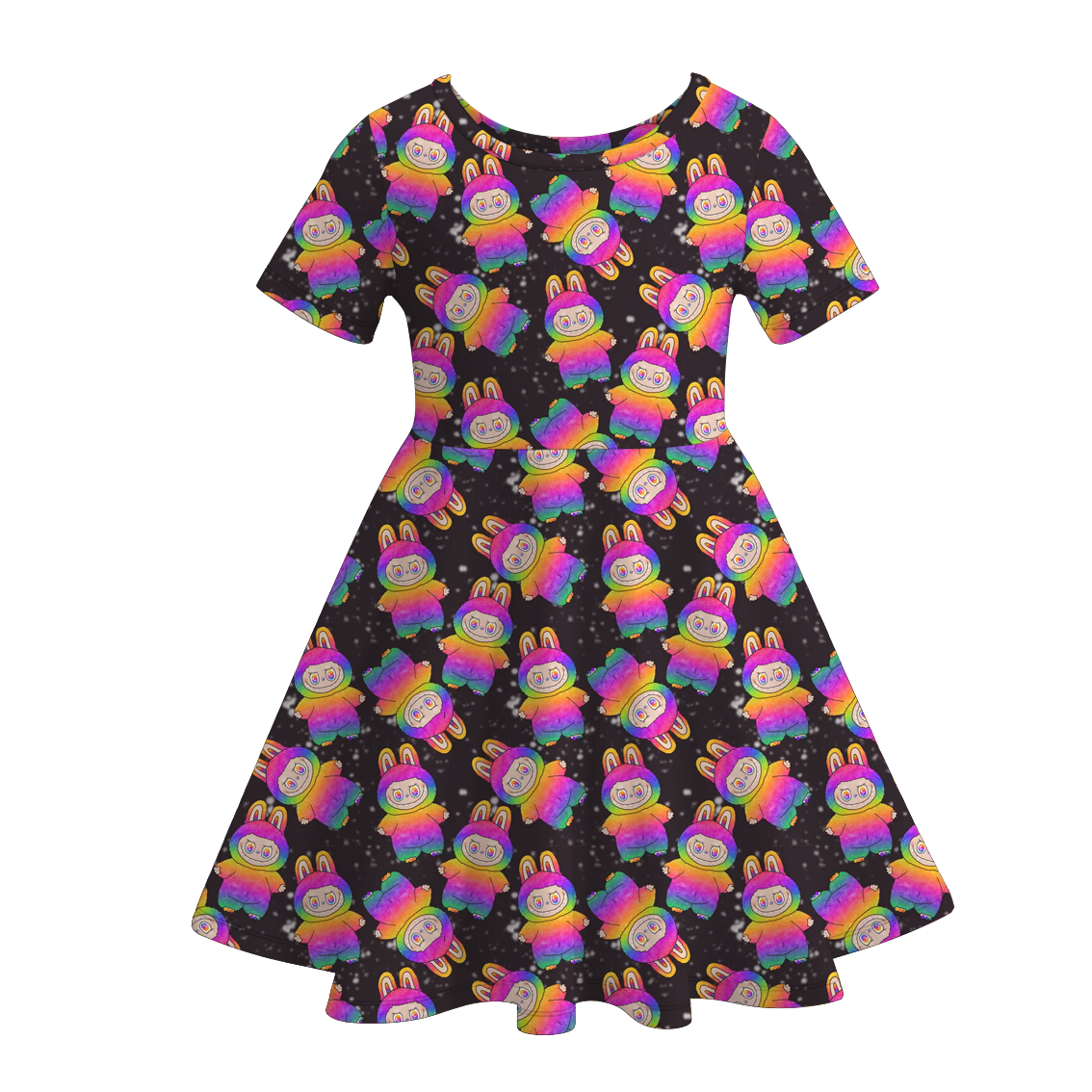 (Pre Order)Girls Spring&Summer Cartoon Print Dress