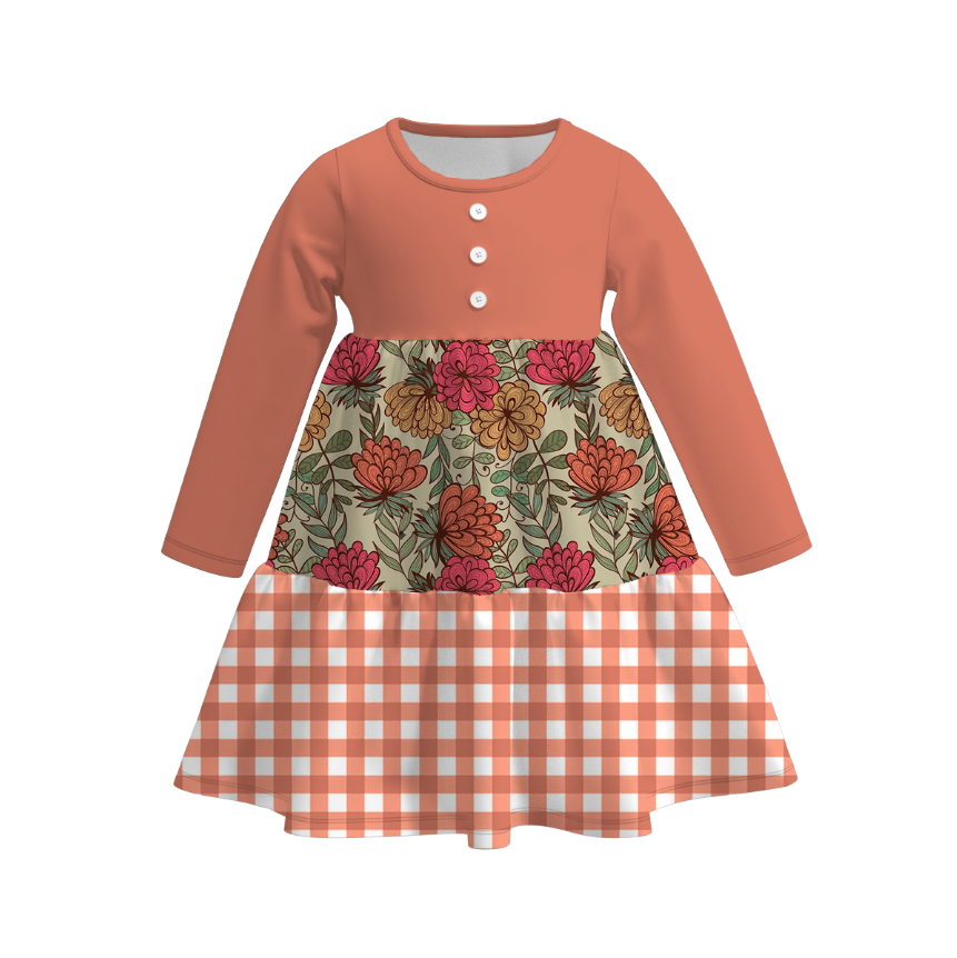 (Pre Order)Family Fall Floral Print Dress&Set