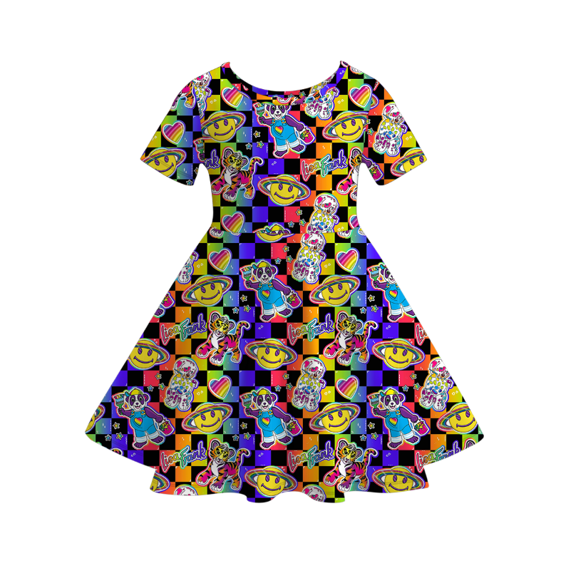 (Pre Order)Family Fall Cartoon Print Dress,Set,Pajamas&Romper