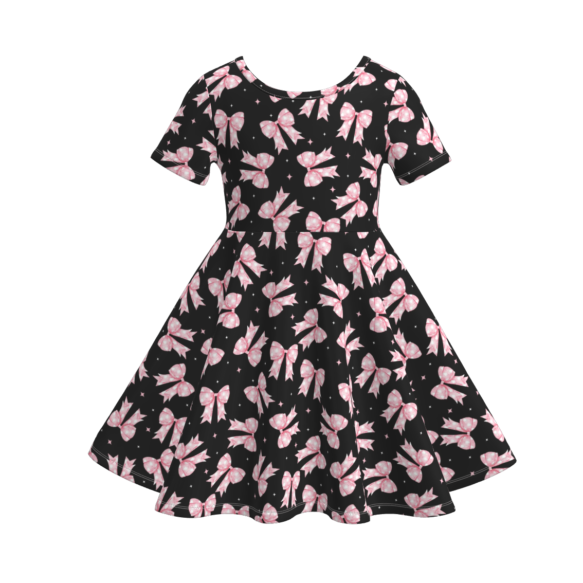 (Pre Order)Girls Halloween Cartoon Print Dress
