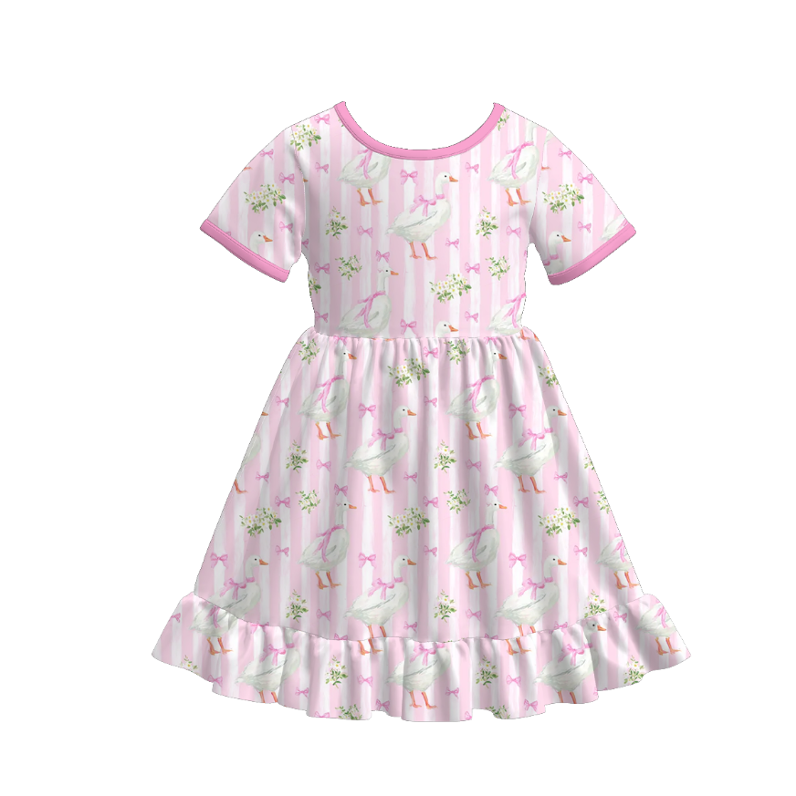 (Pre Order)Girls Summer Birthday Print Dress