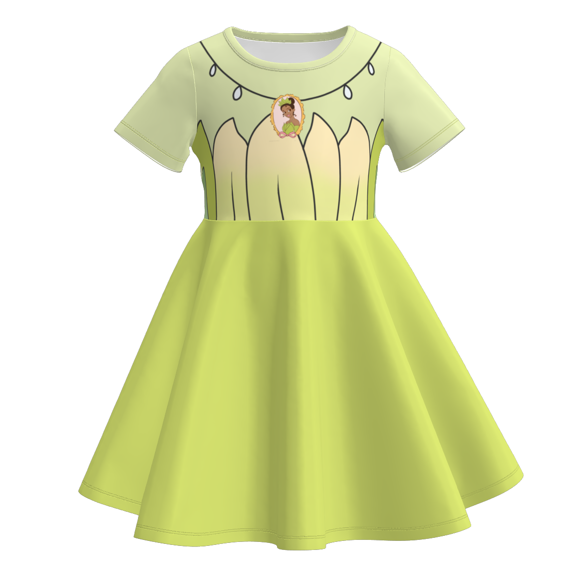 (Pre Order)Girls Summer Princess Print Dress