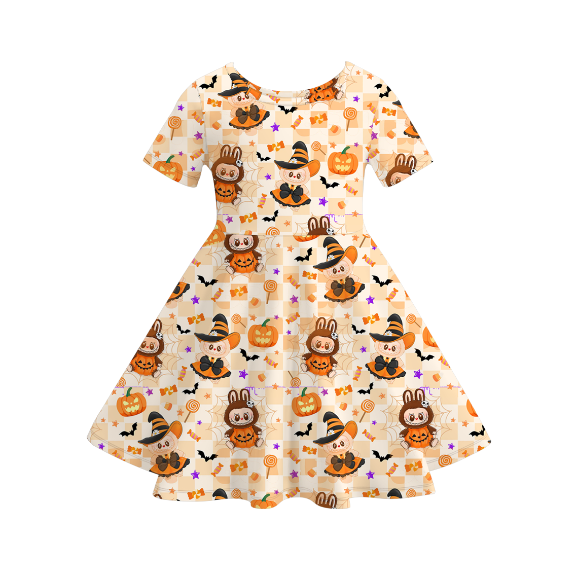 (Pre Order)Girls Summer Cartoon Print Dress