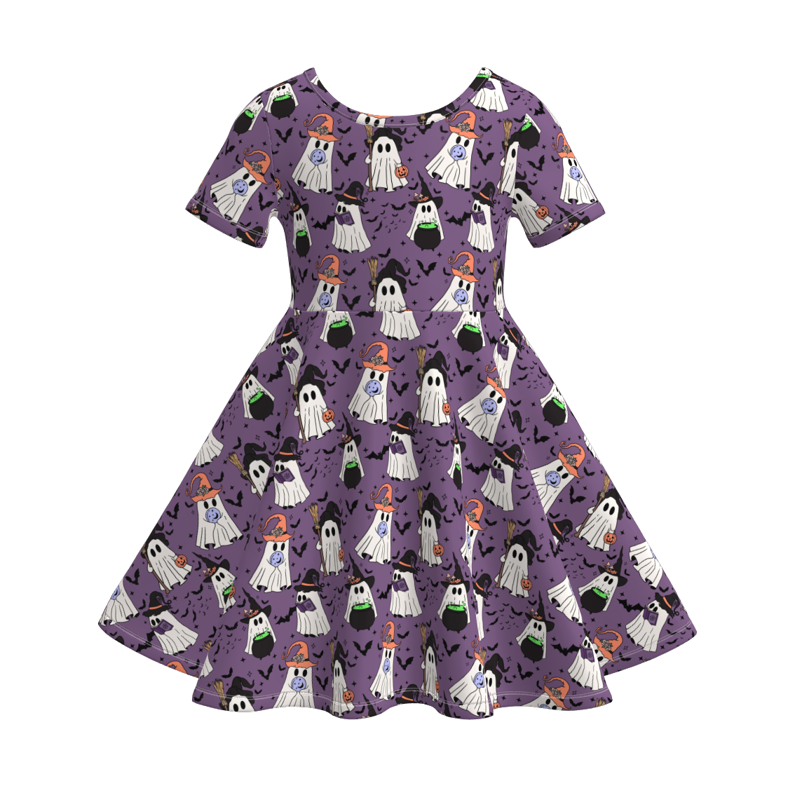 (Pre Order)Family Halloween Ghost Print Dress,Set&Romper