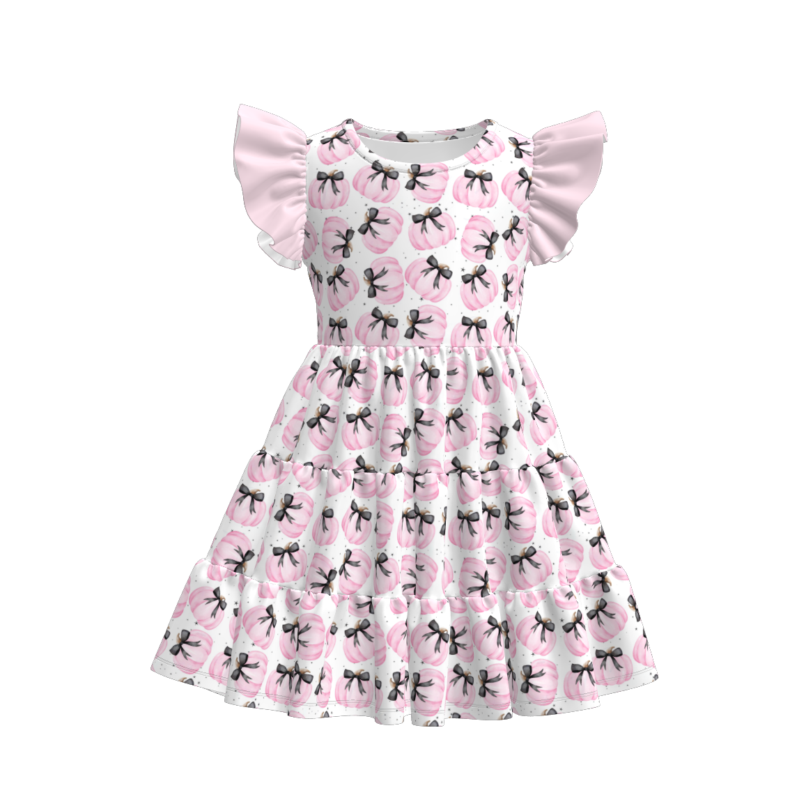 (Pre Order)Family Halloween Pumpkin Print Dress,Set&Romper