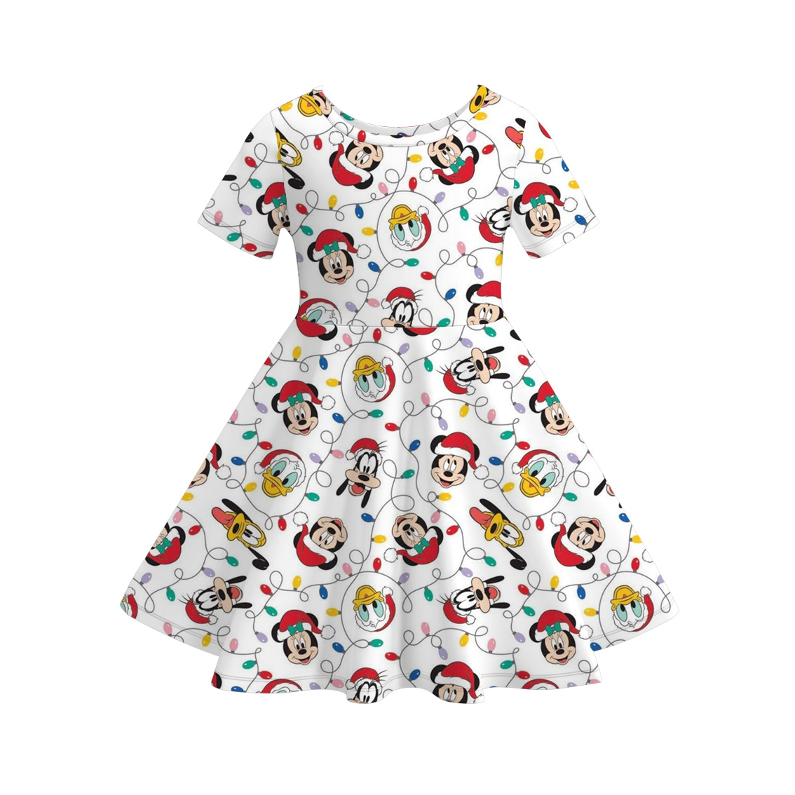 (Pre Order)Family Christmas Cartoon Print Dress,Pajamas&Top