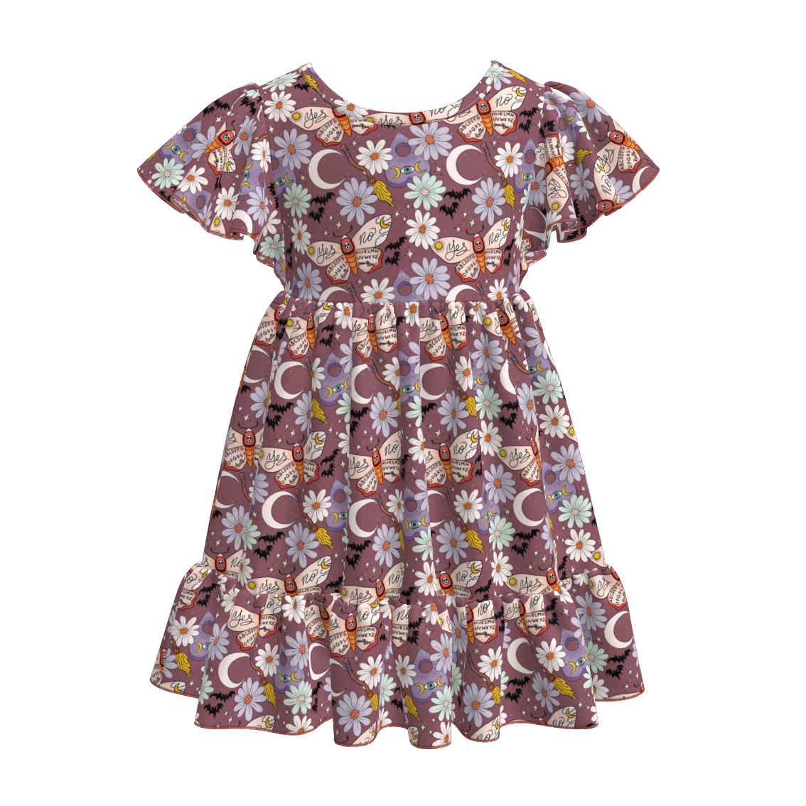 (Pre Order)Mommy and Me Halloween Print Dress