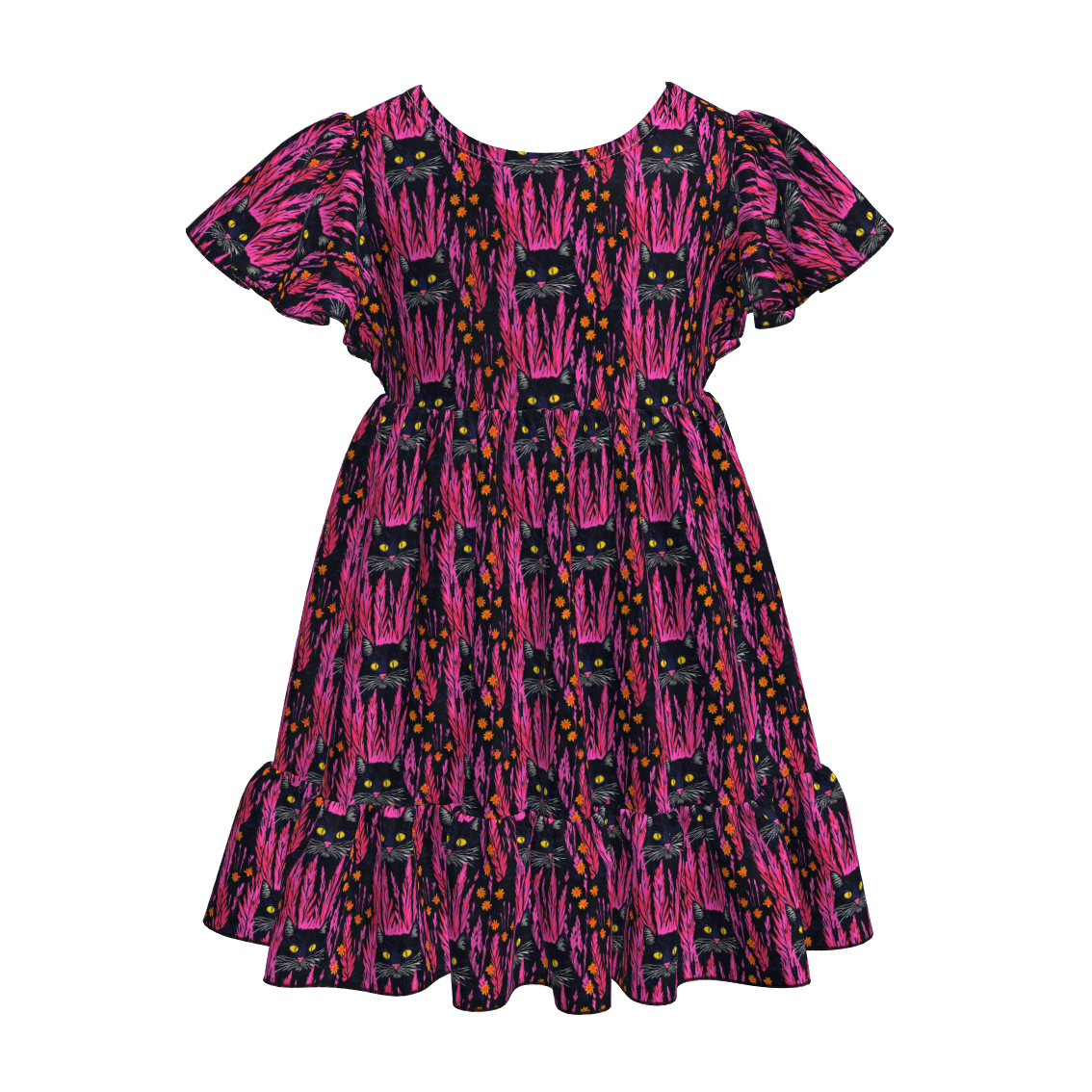 (Pre Order)Mommy and Me Halloween Print Dress