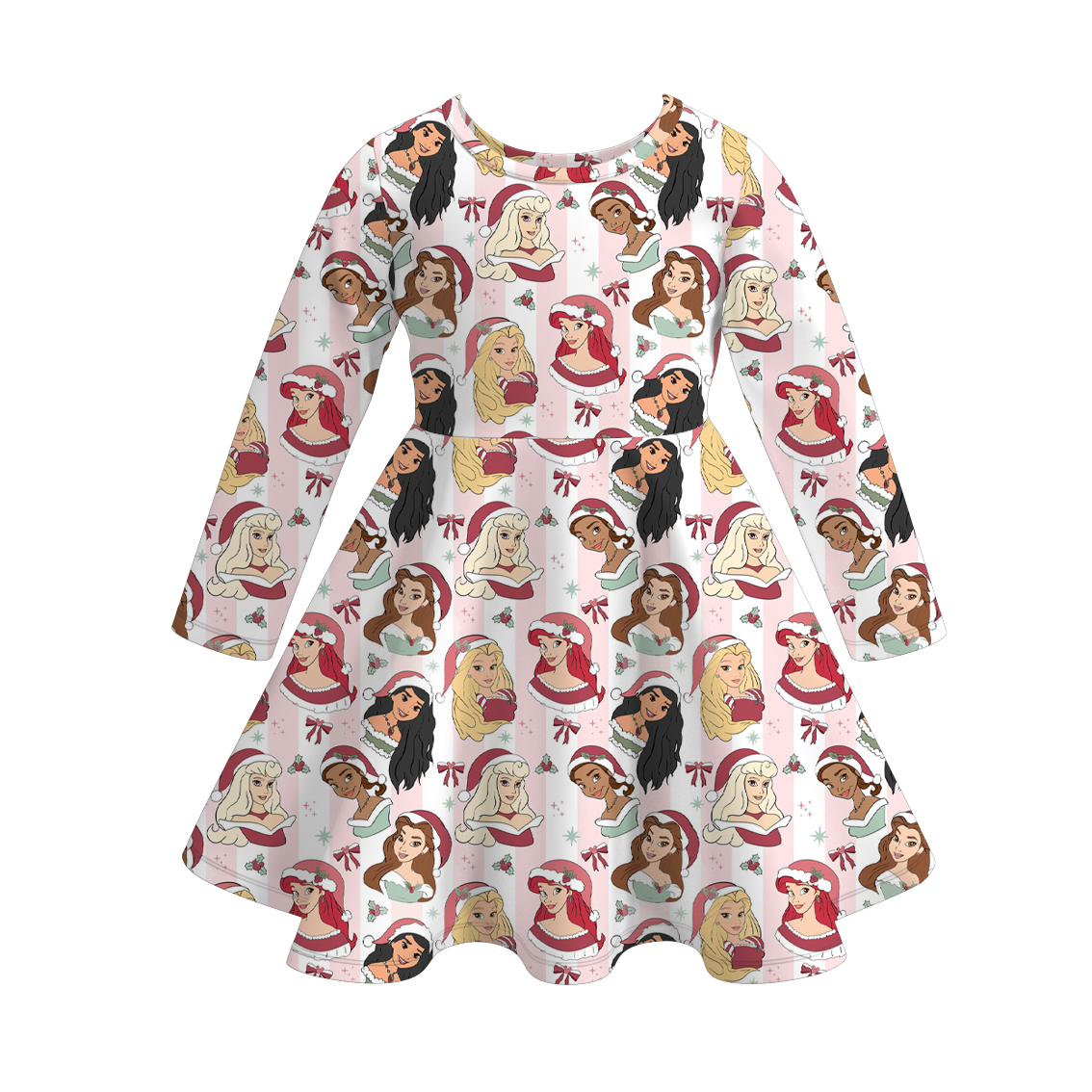 (Pre Order)Girls Fall&Winter Princess Print Dress