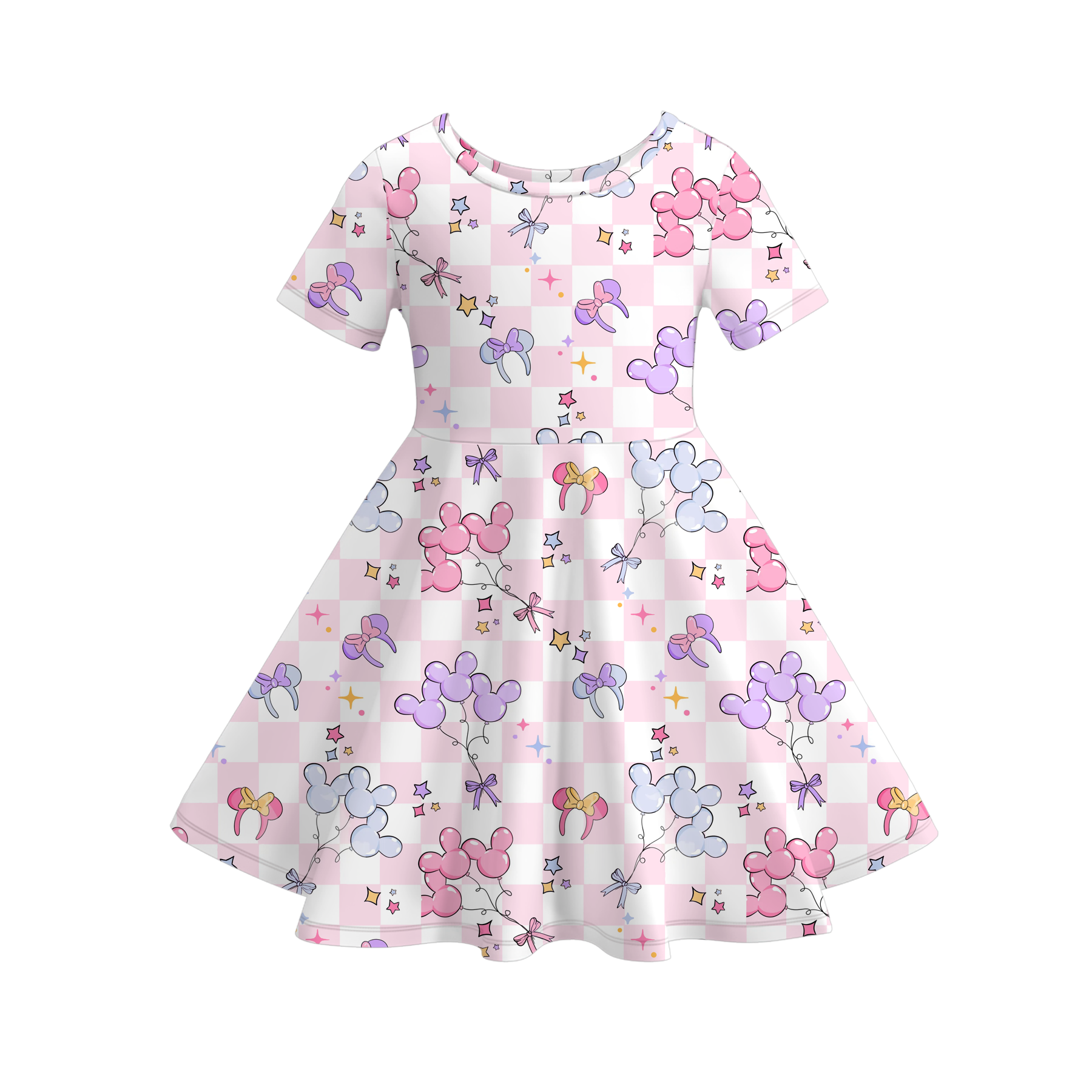 (Pre Order)Girls Halloween Cartoon Print Dress