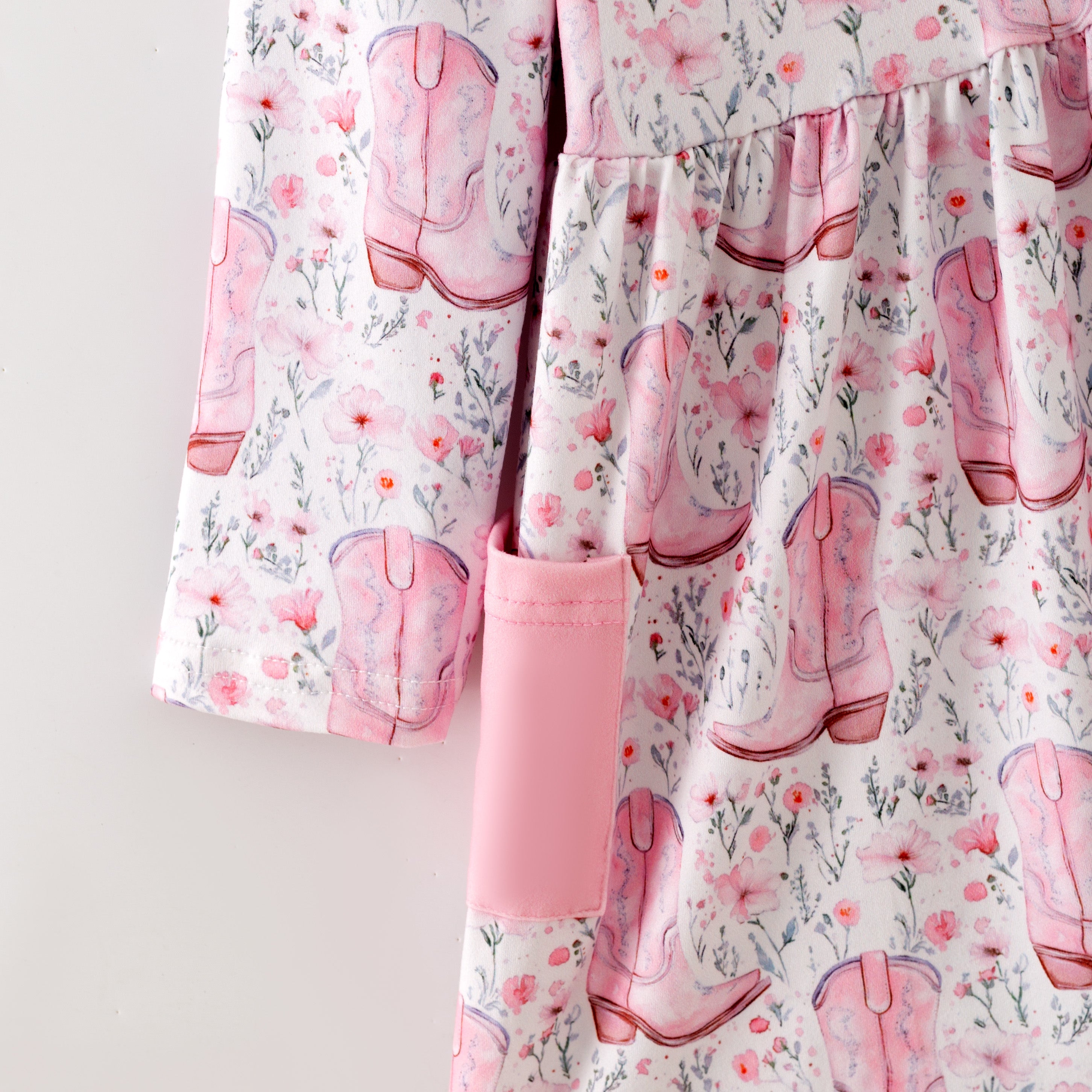 (Pre Order,Prepack Zone)Girls Cowgirl Print Dress(Mix Size)