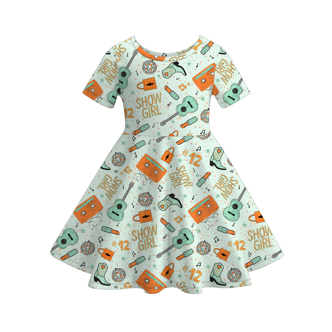 (Pre Order)Girls TS Showgirl Life Print Twirl Dress