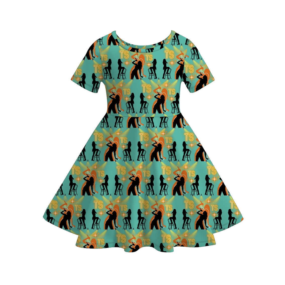 (Pre Order)Girls TS Showgirl Life Print Twirl Dress