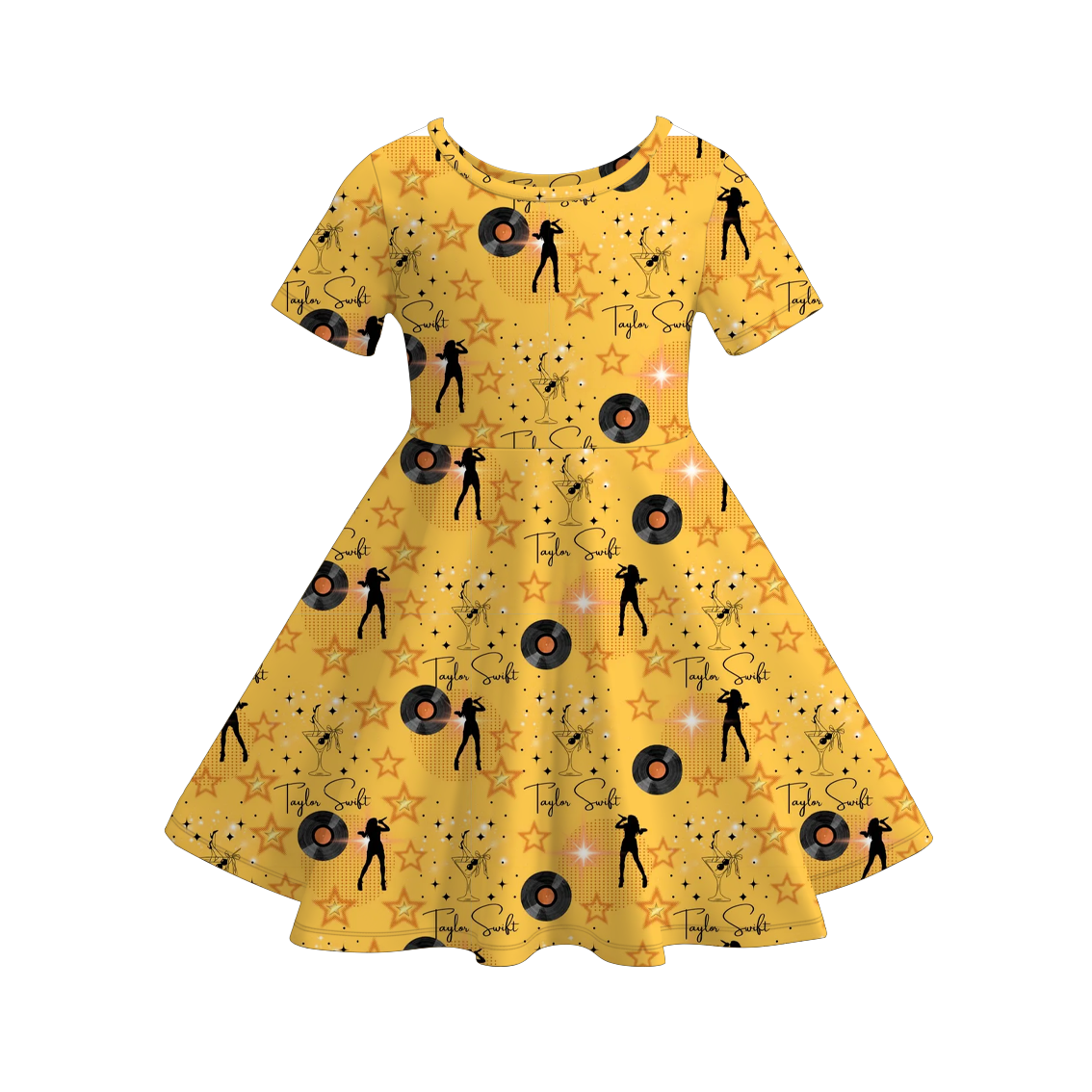(Pre Order)Girls TS Showgirl Life Print Twirl Dress