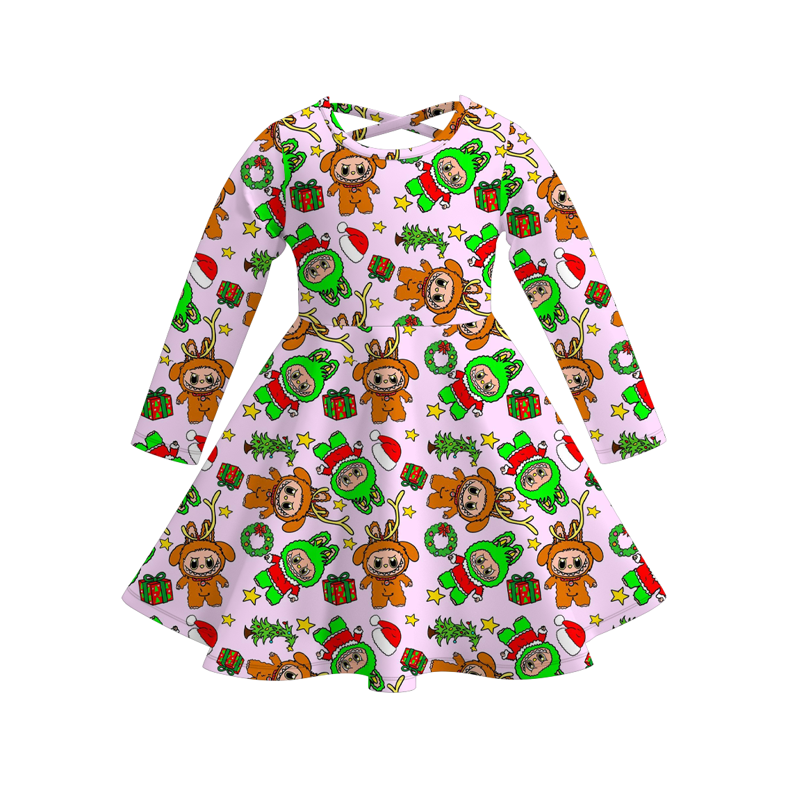 (Pre Order)Girls Fall&Winter LBB Print Dress