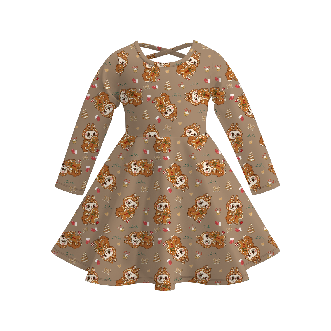 (Pre Order)Girls Fall&Winter LBB Print Dress
