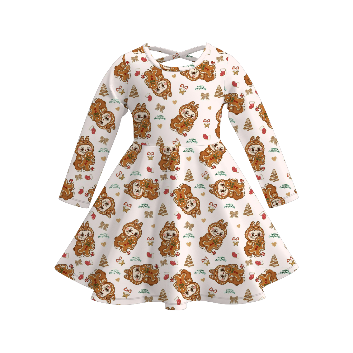 (Pre Order)Girls Fall&Winter LBB Print Dress