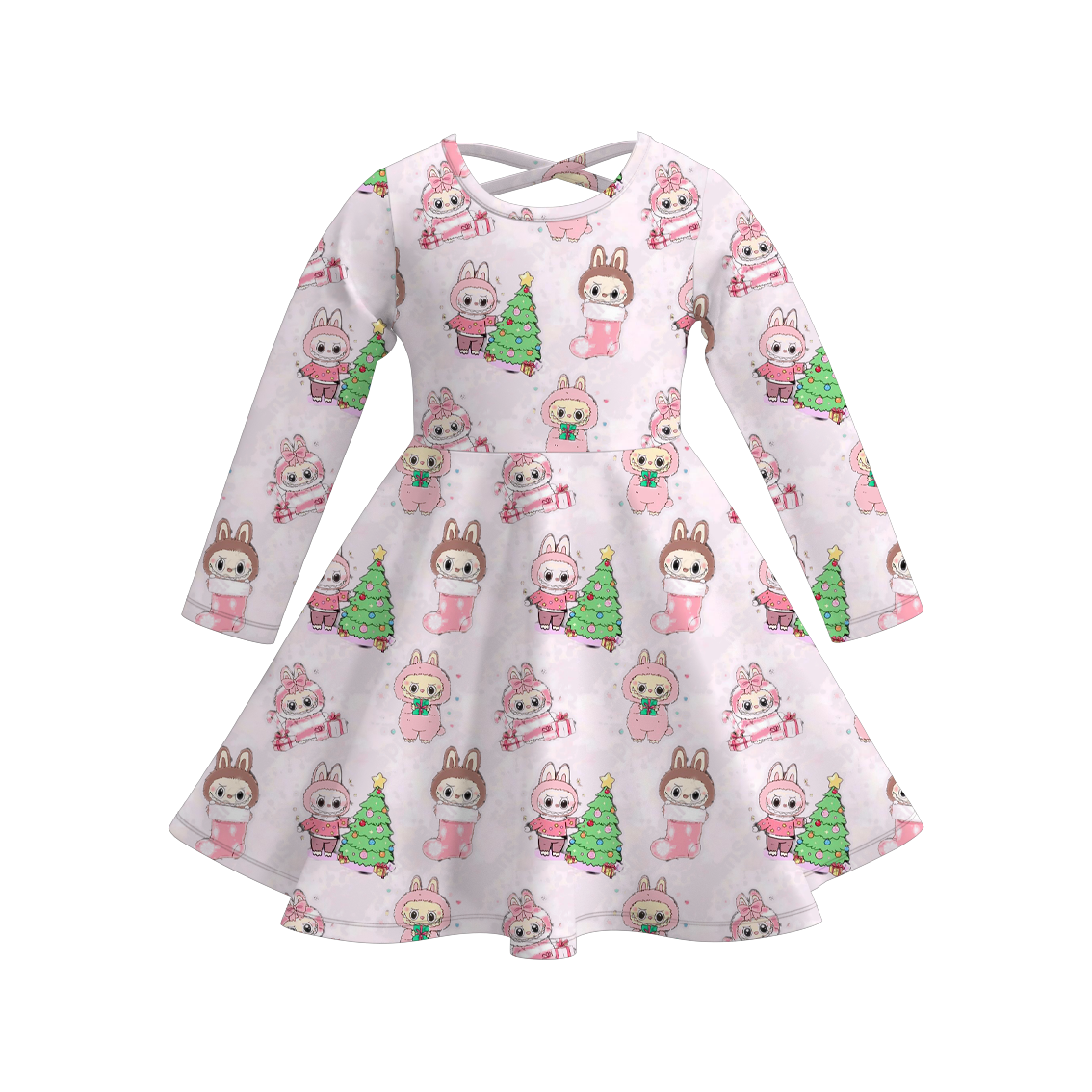 (Pre Order)Girls Fall&Winter LBB Print Dress