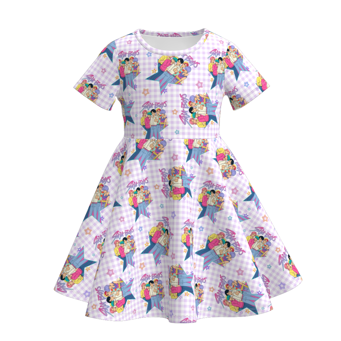 (Pre Order)Girls Movie Character Print Dress