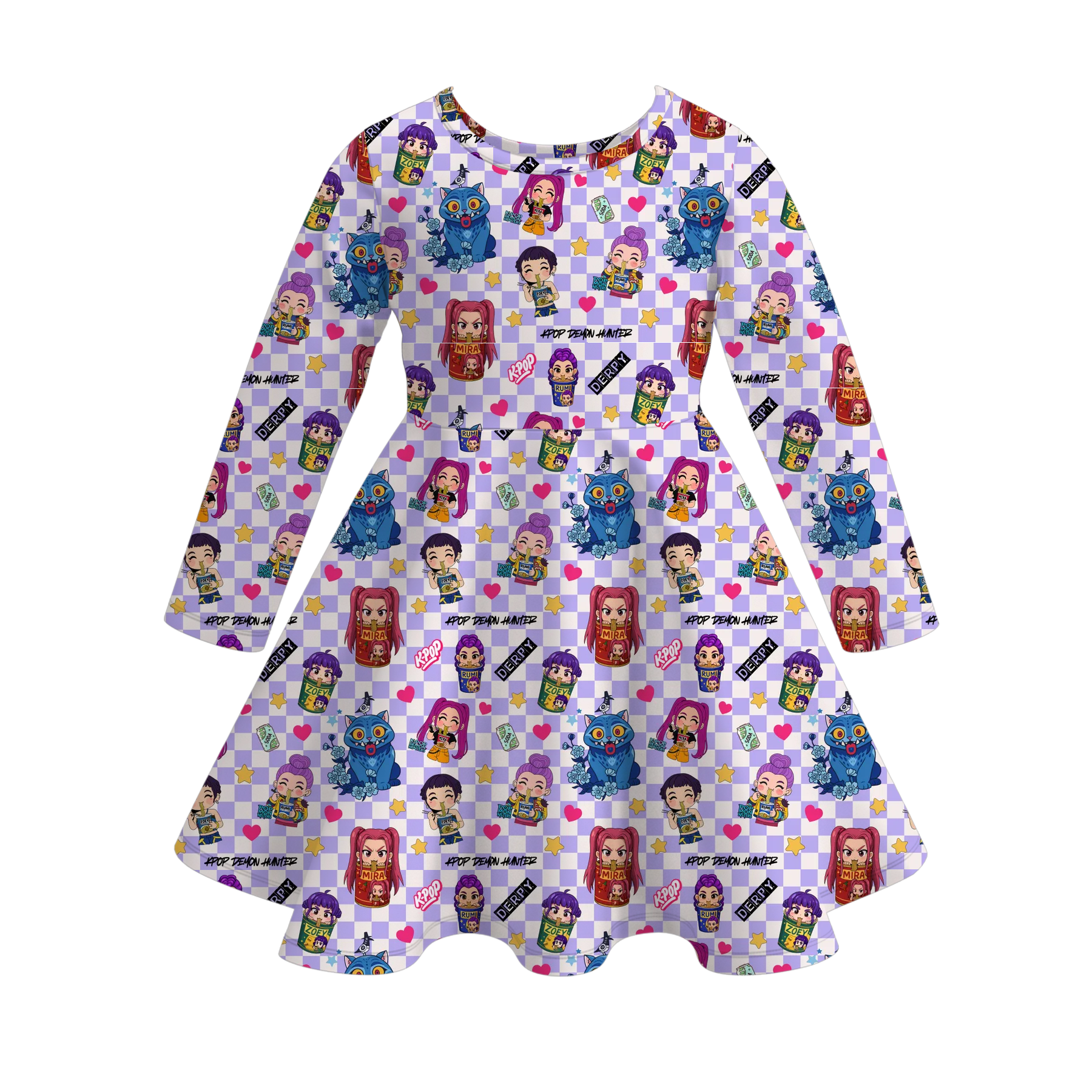 (Pre Order)Girls Movie Character Print Dress