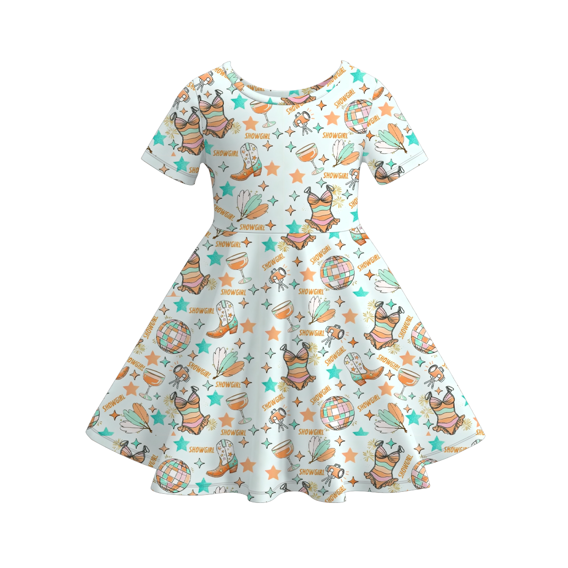 (Pre Order)Girls TS Print Dress