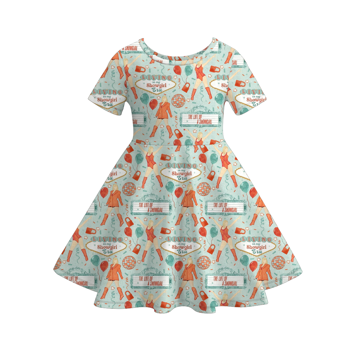 (Pre Order)Girls TS Print Dress