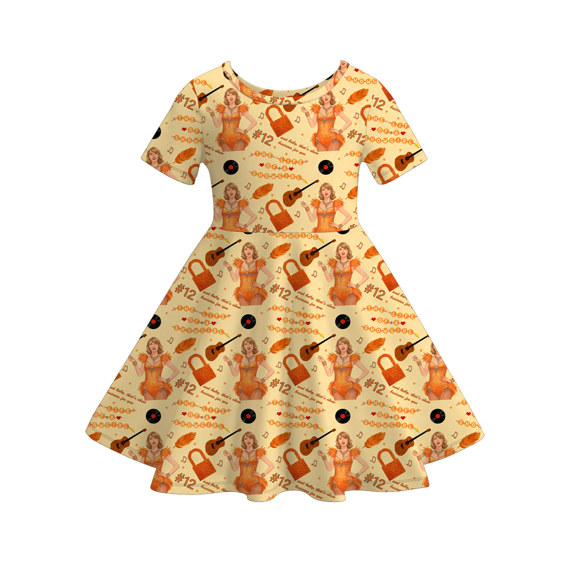 (Pre Order)Girls TS Print Dress