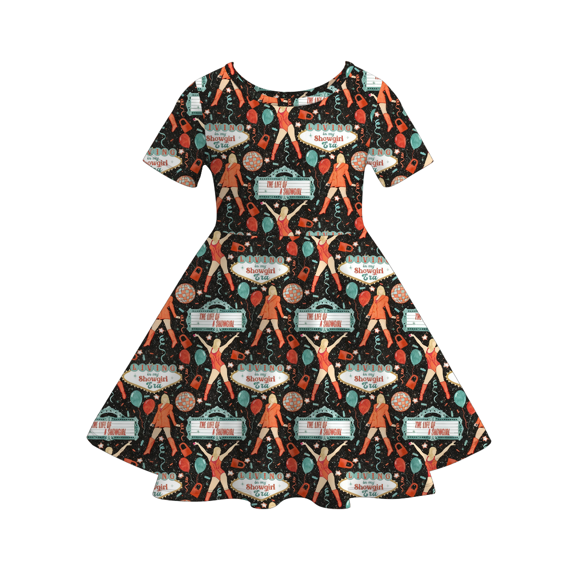 (Pre Order)Girls TS Print Dress