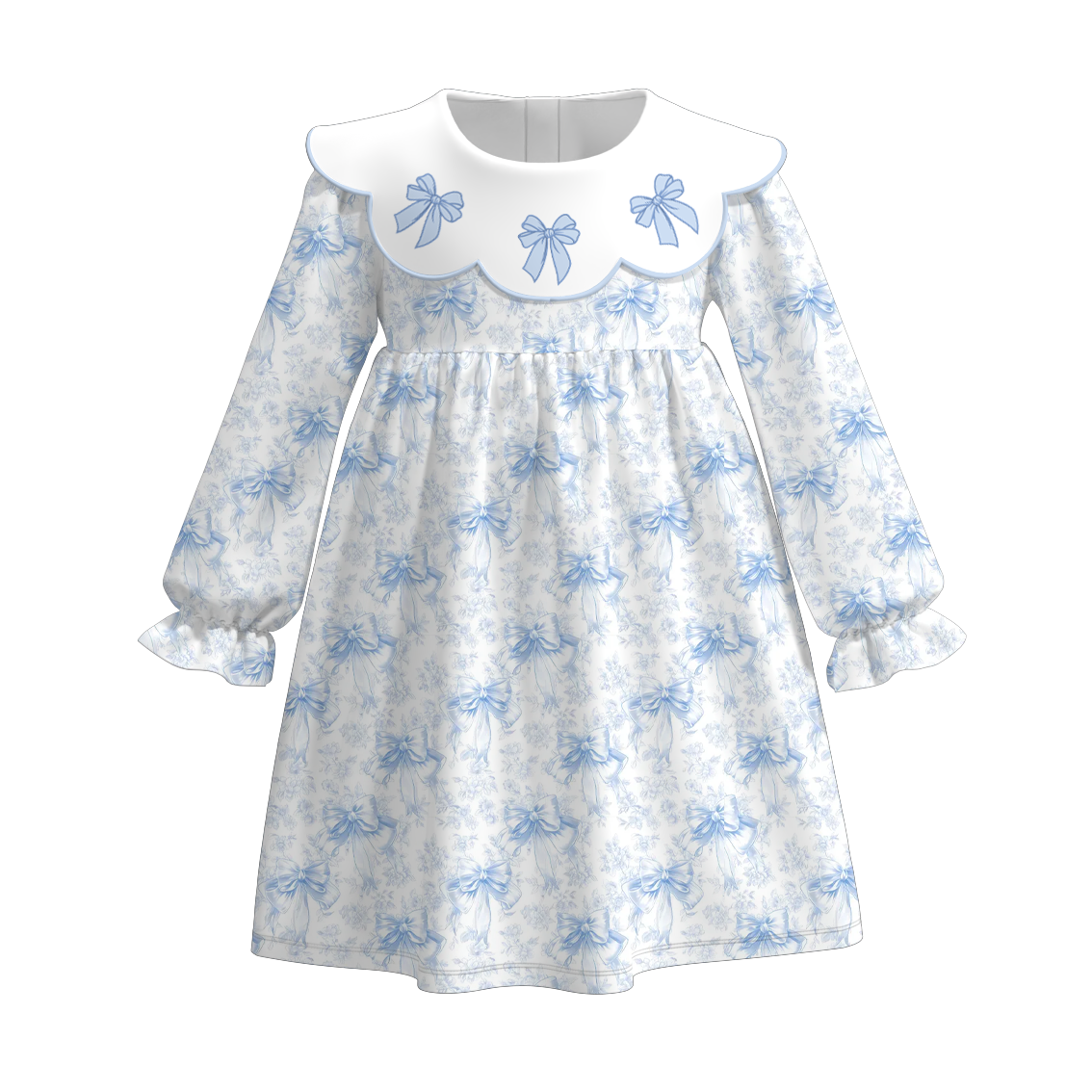 (Pre Order)Sisters Spring Bow Embroidery Dress&Romper