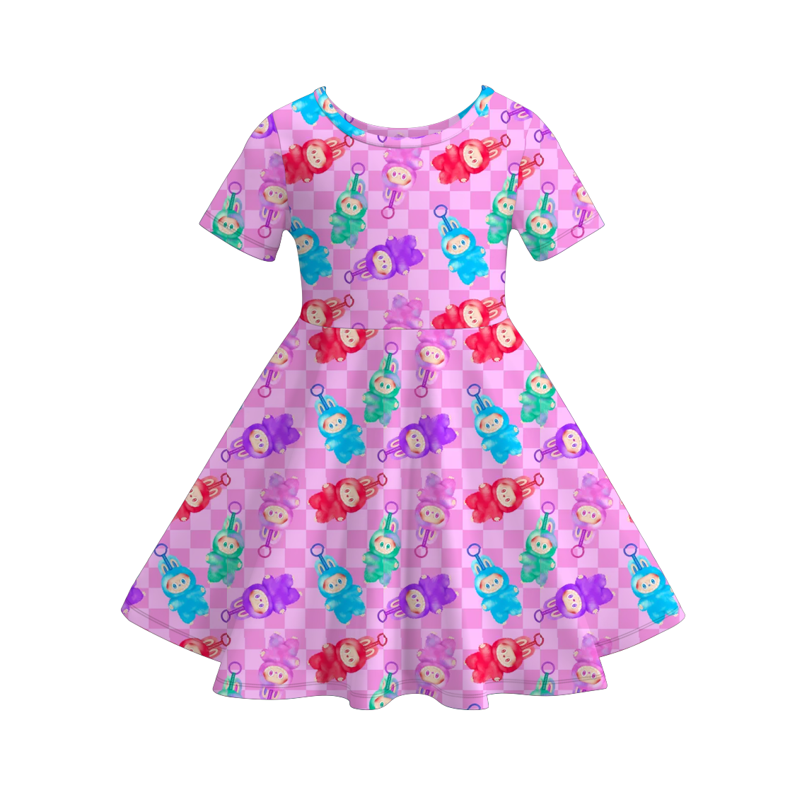 (Pre Order)Girls LBB Print Dress