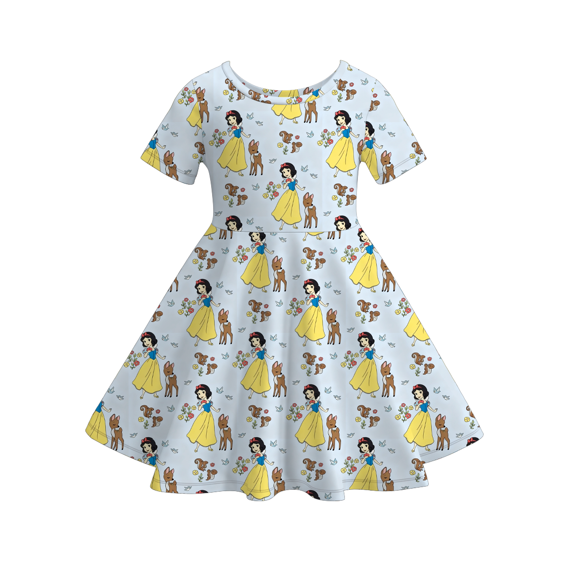 (Pre Order)Girls Spring&Summer Princess Print Dress