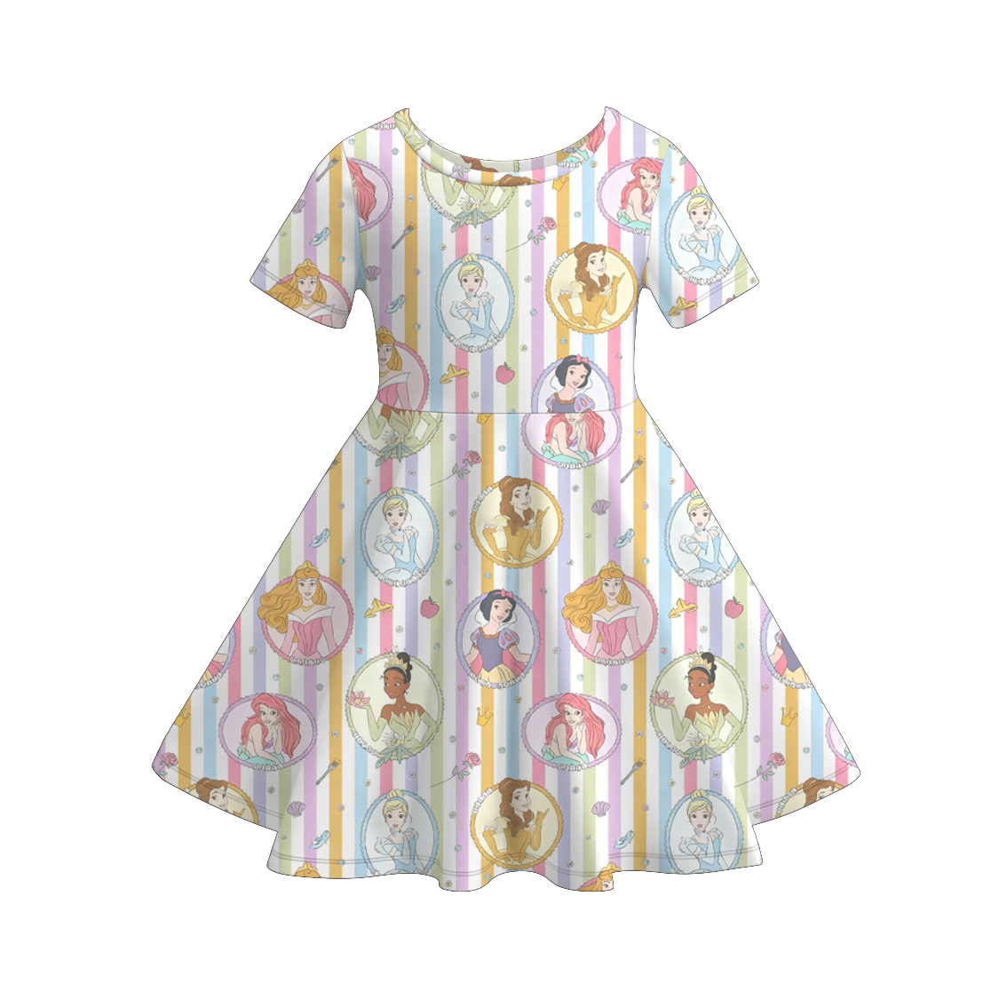 (Pre Order)Girls Spring&Summer Princess Print Dress