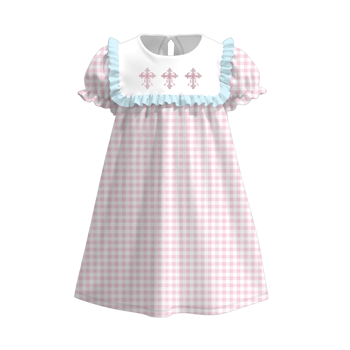 (Pre Order)Siblings Spring&Summer Cross Embroidery Dress,Set&Romper
