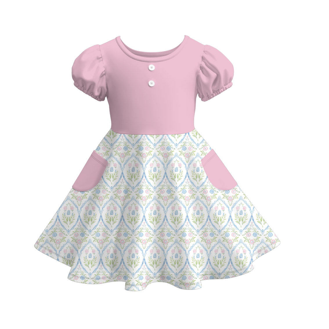 (Pre Order)Sisters Spring Floral Print Dress,Set&Romper