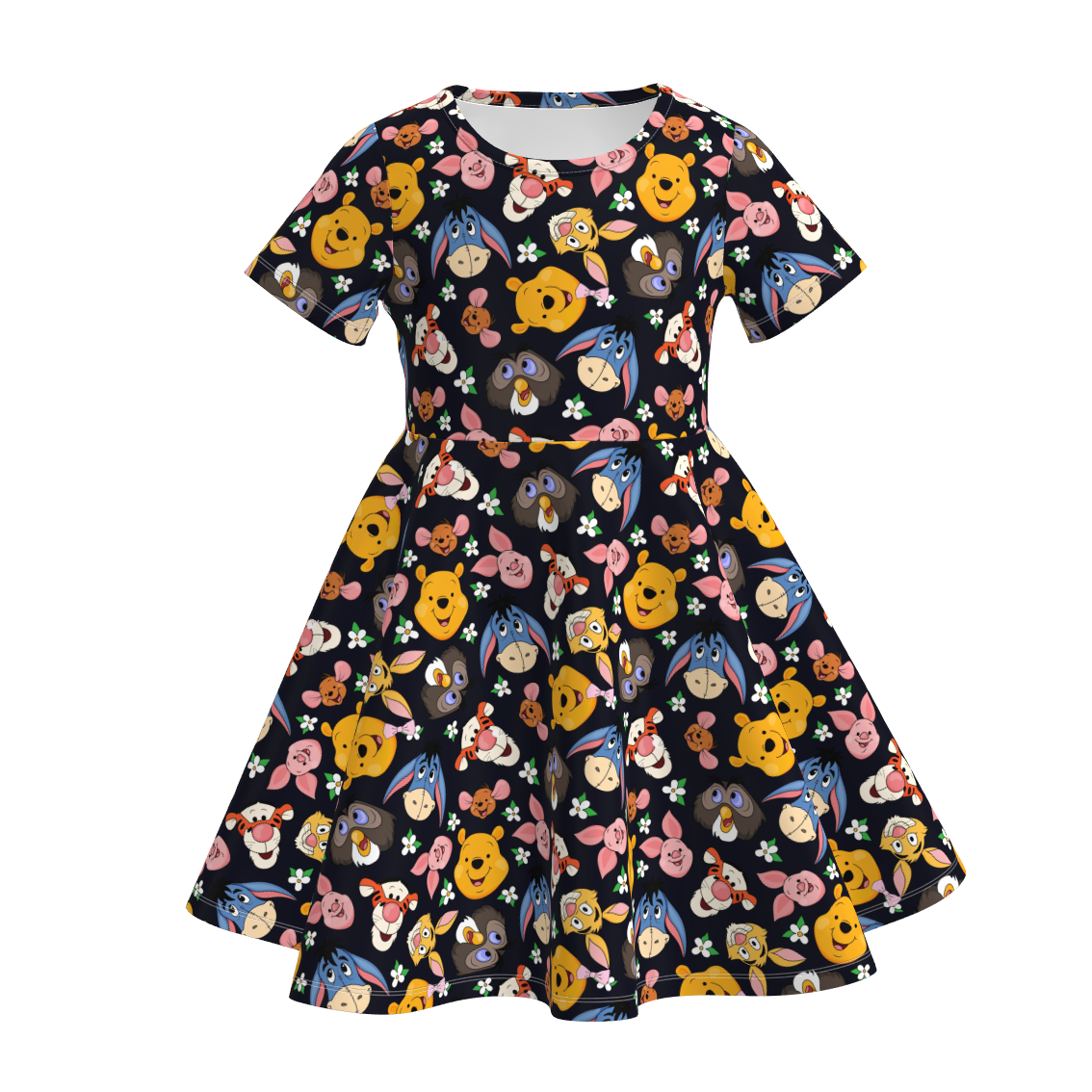 (Pre Order)Girls Spring&Summer Cartoon Print Dress