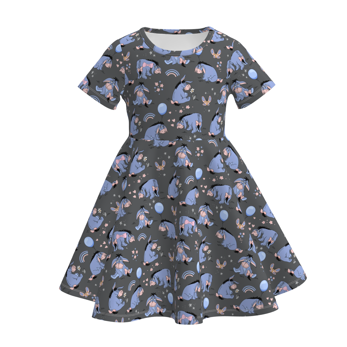 (Pre Order)Girls Spring&Summer Cartoon Print Dress