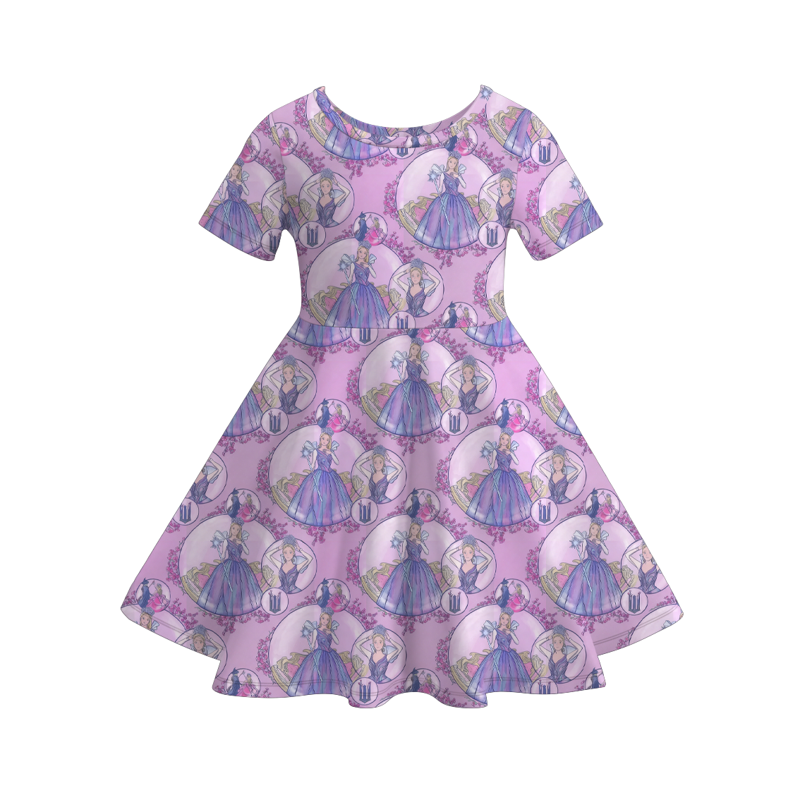 (Pre Order)Girls Spring&Summer Witch Print Dress